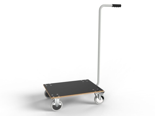Warehouse trolley with platform WE-0509