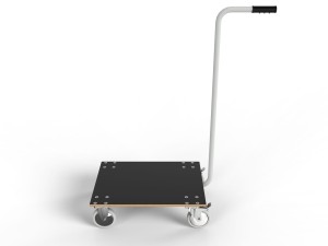Warehouse trolley with platform WE-0509