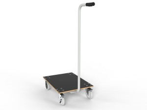 Warehouse trolley with platform WE-0509