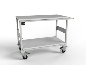 Shelf trolley WE-01-02-ESD with a ground unit