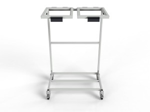 Mobile stand WO-14254 for two 120L waste bags