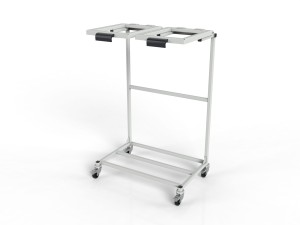Mobile stand WO-14254 for two 120L waste bags