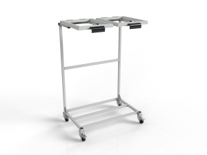 Mobile stand WO-14254 for two 120L waste bags