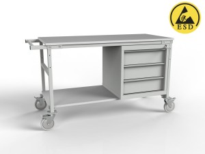 Antistatic workshop trolley WN-02-ESD without a grounding unit
