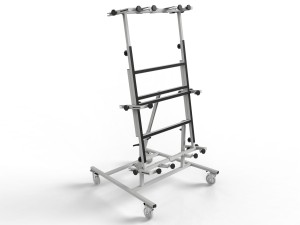 USA version of the frame for mounting control and electrical cabinets with an inclination of 80° SMR-SPEC-02748
