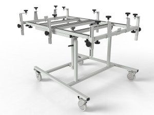 Frame for mounting control and electrical cabinets with an inclination of 80° SMR-SPEC-02748