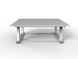 Electrically Height-Adjustable Assembly Workbench SMRE-15707 2000 × 2000 mm