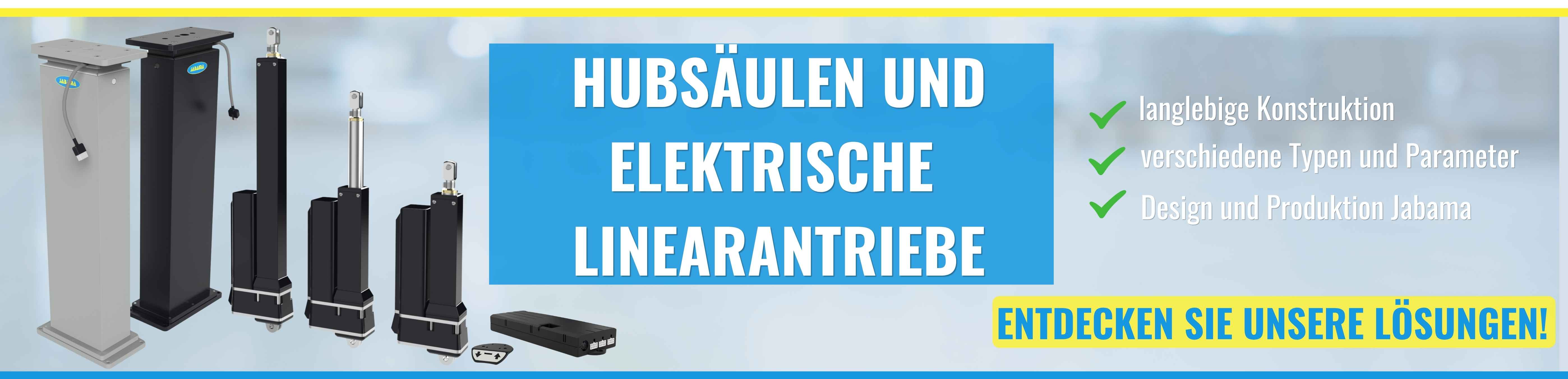 Elektrische Antriebe und Hubsäulen