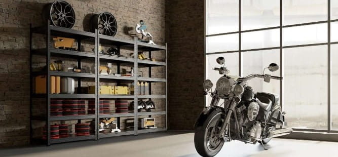 Wizualizacja zastosowania regałów